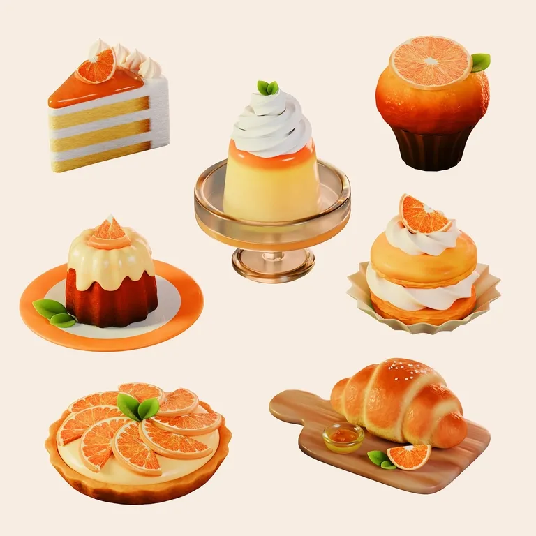 Orange Desserts - Densen.love